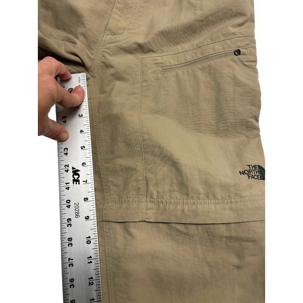 The North Face Small Short 30/32x28 Tan Zip Off Convertible Pants Shorts Hiking